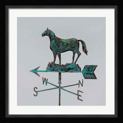 Framed Rural Relic Horse Print