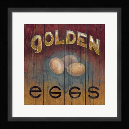 Framed Golden Eggs Print