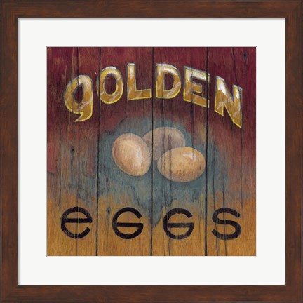 Framed Golden Eggs Print