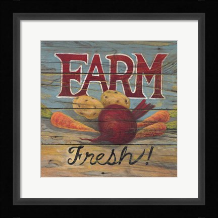 Framed Farm Fresh I Print