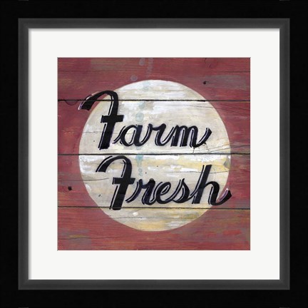 Framed Farm Fresh II Print