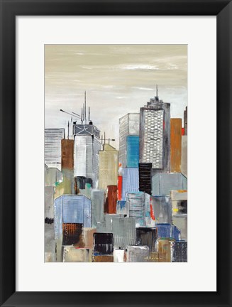 Framed New York Skyline III Print