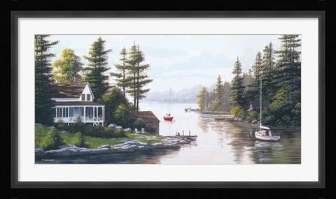 Framed Cottage Country Print