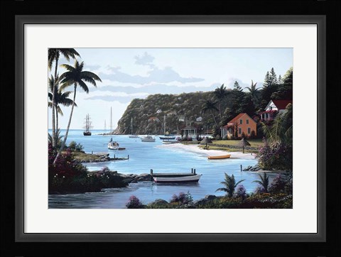 Framed Island Paradise Print