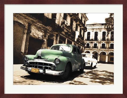 Framed Cuban Cars II Print