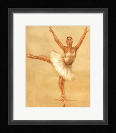 Framed Ballerina II Print
