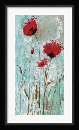 Framed Splash Poppies II Print