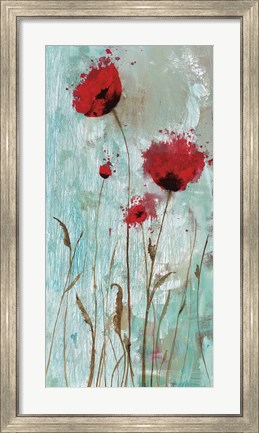 Framed Splash Poppies II Print