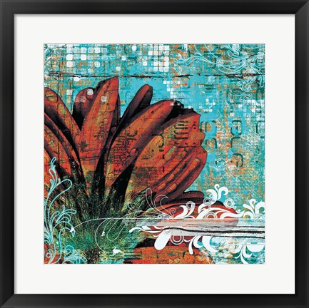 Framed Graffiti Gerbera Print