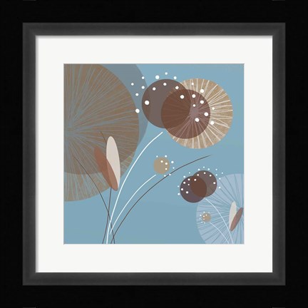 Framed Blue Breeze I Print