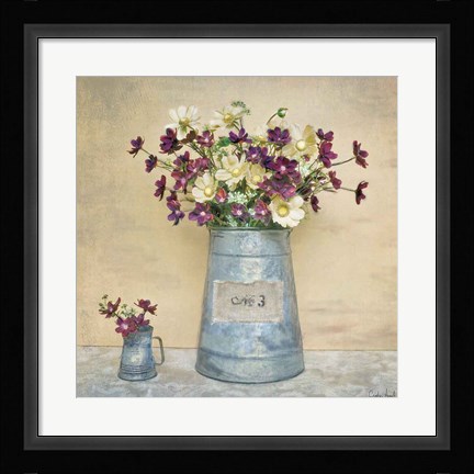 Framed Plum Daisies Print