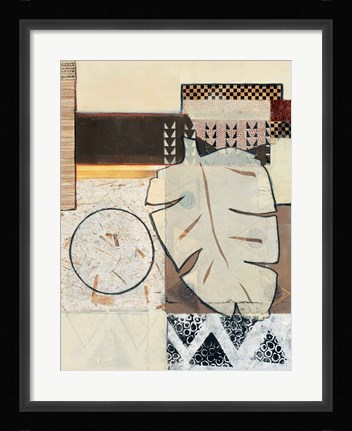 Framed Global Patterns I Print