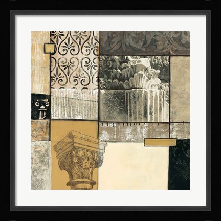 Framed Classical Ruins II Print