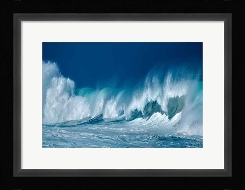 Framed Breaking Waves Print