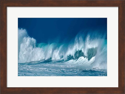 Framed Breaking Waves Print