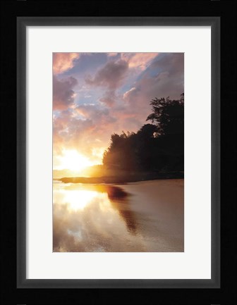 Framed Secret Beach Sunrise III Print