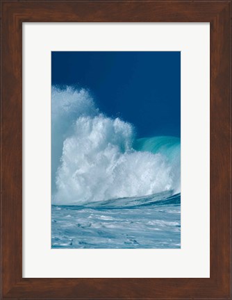 Framed Breaking Waves I Print