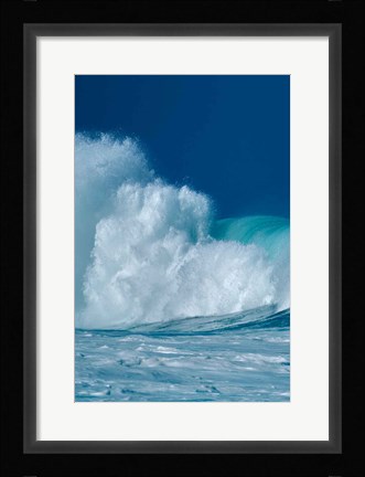 Framed Breaking Waves I Print