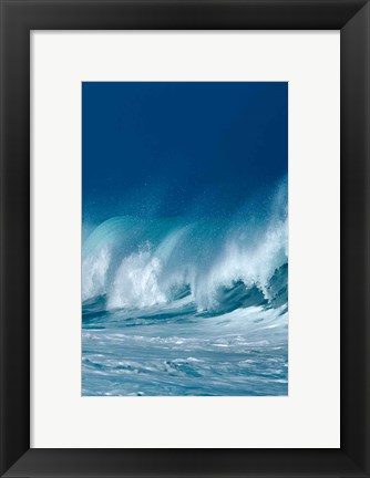 Framed Breaking Waves II Print