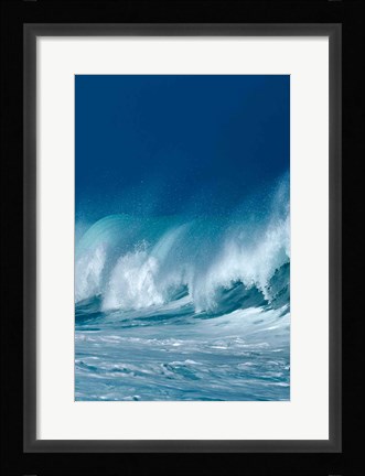 Framed Breaking Waves II Print