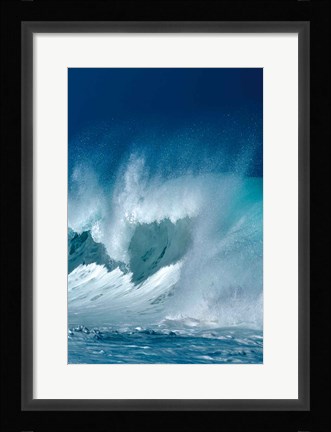 Framed Breaking Waves III Print