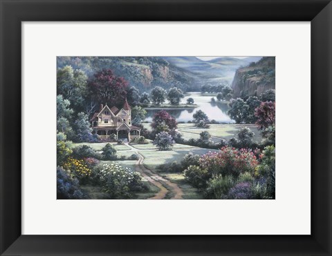 Framed Country Manor Print