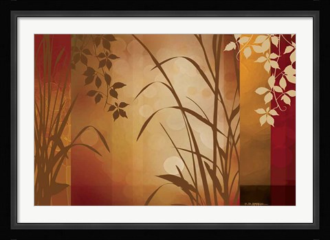 Framed Flaxen Silhouette Print