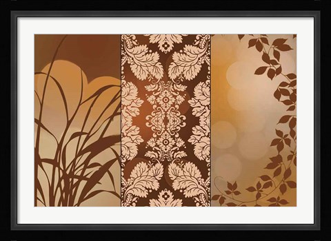 Framed Bronze Filagree Print