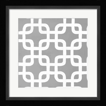 Framed Latticework Tile IV Print