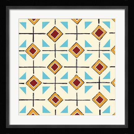 Framed Turquoise Tango Print
