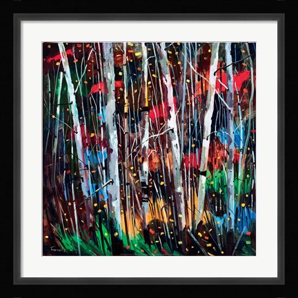 Framed Autumn Fireworks Print