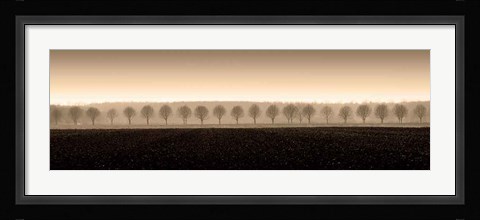 Framed Dappled Morning Fields Print