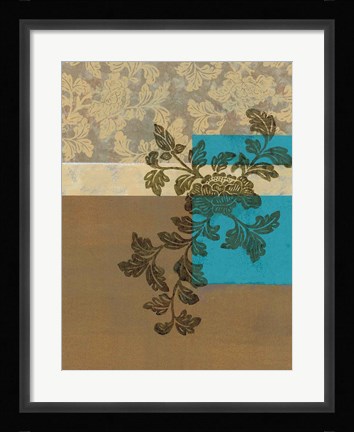 Framed Peony Branch II Print