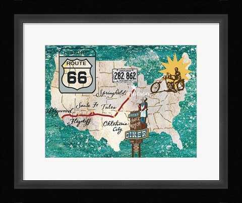 Framed Retro Roadtrip II Print
