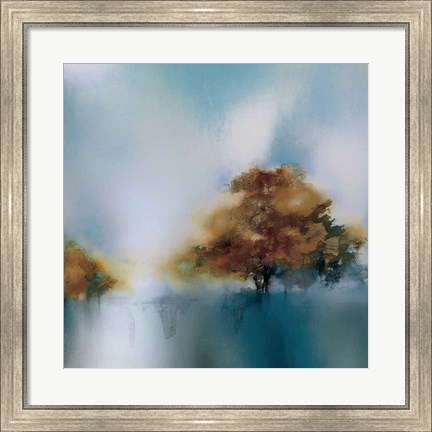 Framed Old Oaks &amp; Sea Mist Print