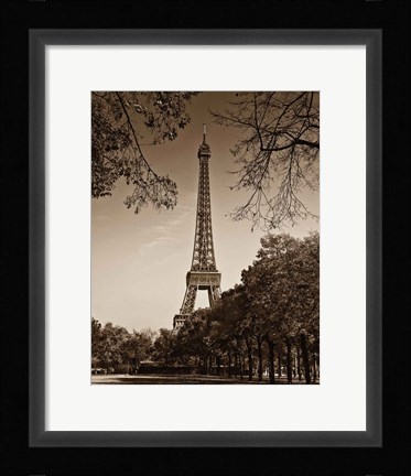 Framed Afternoon Stroll - Paris II Print