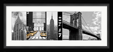Framed Glimpse of NY Print