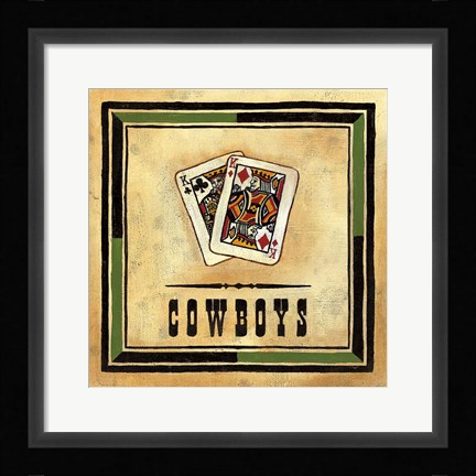 Framed Cowboys Print
