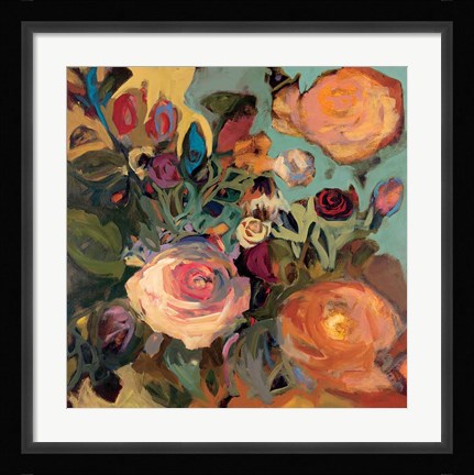 Framed Rose Garden II Print