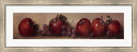 Framed Apples and Grapes Print