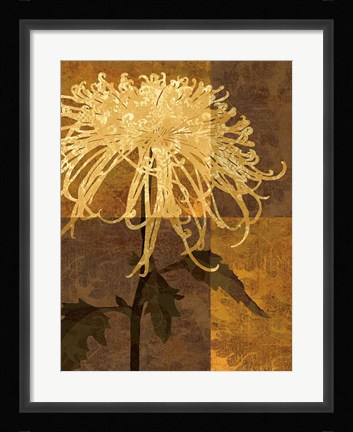 Framed Golden Mums I Print