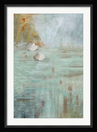 Framed White Lotus Print