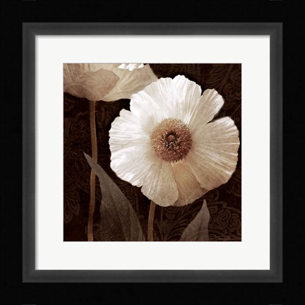 Framed Paisley Poppy II Print
