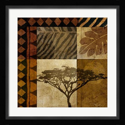 Framed Acacia Sunrise I Print