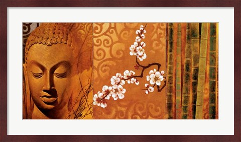 Framed Buddha Panel I Print
