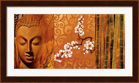 Framed Buddha Panel I Print