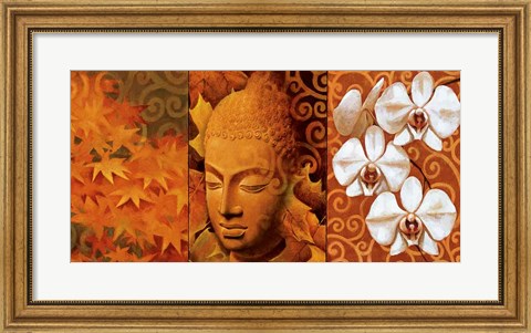 Framed Buddha Panel II Print
