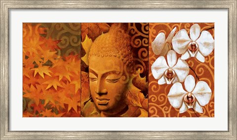 Framed Buddha Panel II Print