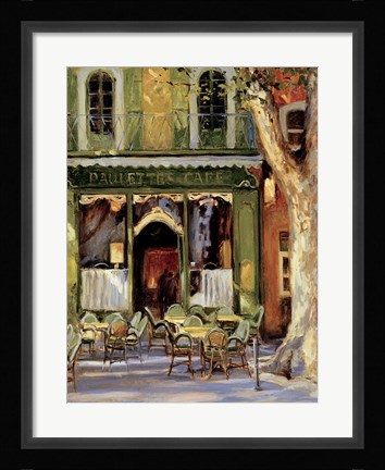 Framed Paulette's Cafe Print