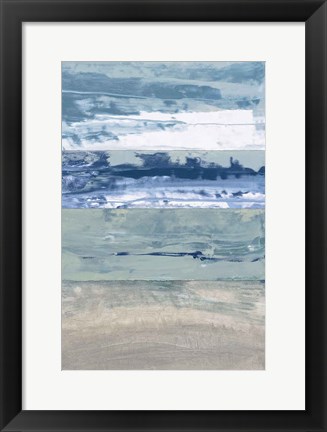 Framed Coastal Hues I Print